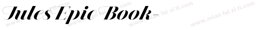 JulesEpic Book字体转换